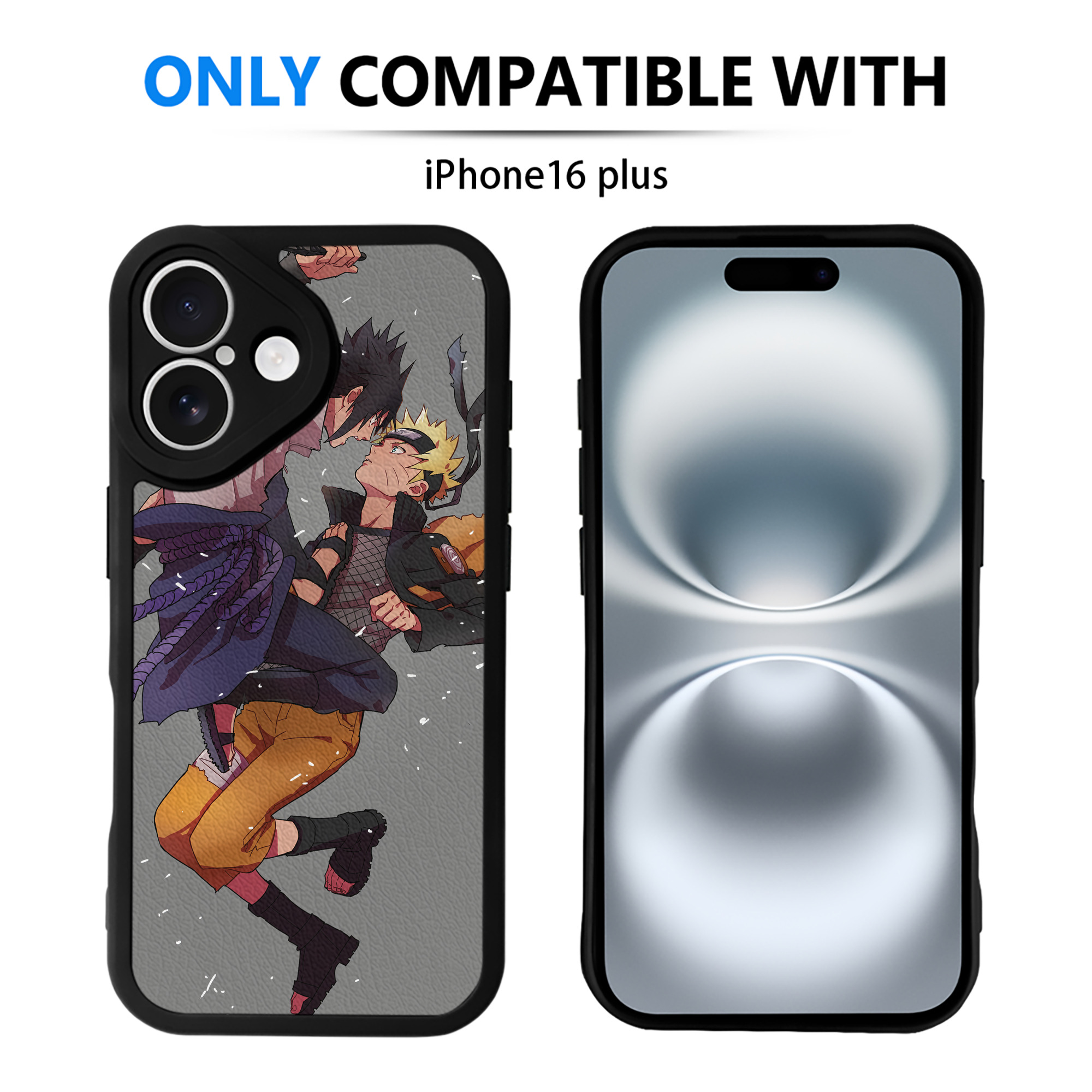 （画像用） NARUTO -ナルト- NARUTO -ナルト- 疾風伝 【iPhone 16シリーズ対応】シリコンスマホケース（レザー調） 材質：シリコン